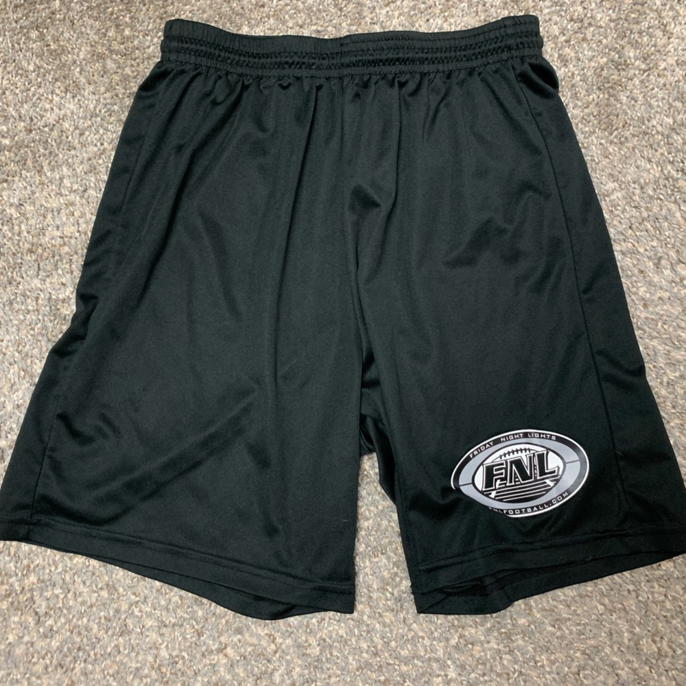 black basketball shorts